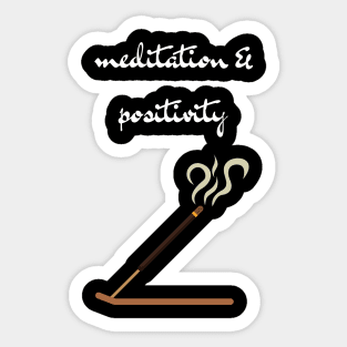 meditation & positivity Sticker